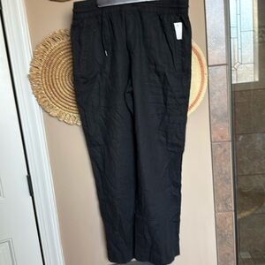 Black new linen Athleta pants